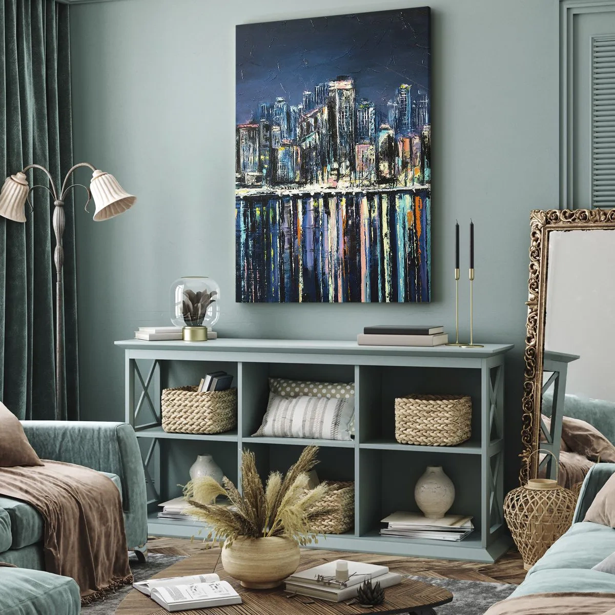 Canvas picture - Cascade Of Lights - 70x100 cm