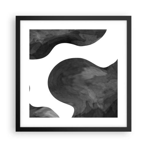 Poster in black frame - Milky Way - 40x40 cm
