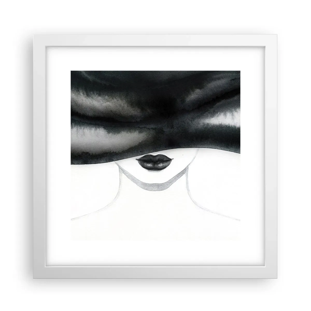 Poster in white frmae - Sensual Secret - 30x30 cm