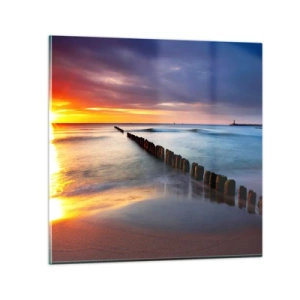 Glass picture - Listen to the Silence - 30x30 cm