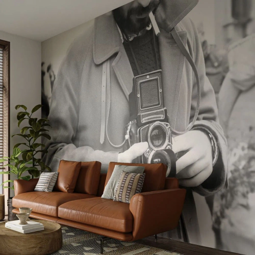 Photo Wallpaper Standard Eco - In Retro Style - Camera, Vintage, Camera - 150x105 cm