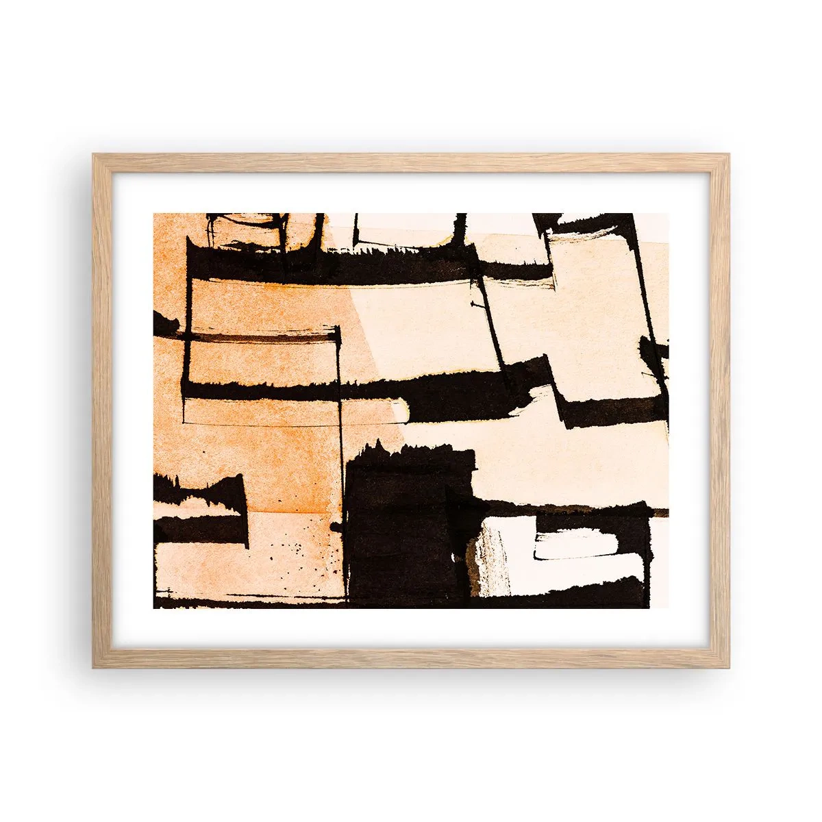 Poster in light oak frame - Order After All - 50x40 cm