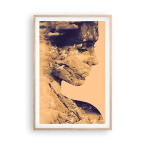 Poster in light oak frame - Naturally Beautiful - 61x91 cm