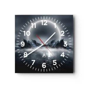 Wall clock - Clock on glass - The End of a Story - 40x40 cm