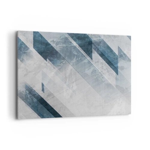 Canvas picture - Spacial Composition - Movement of Greys - 100x70 cm