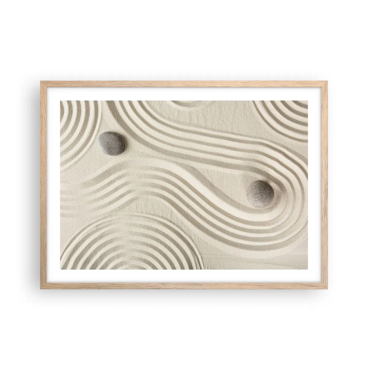 Poster in light oak frame - Touch of Warmth - 70x50 cm