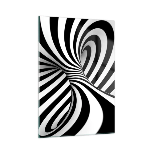 Glass picture - Composition: Dancing Space - 50x70 cm