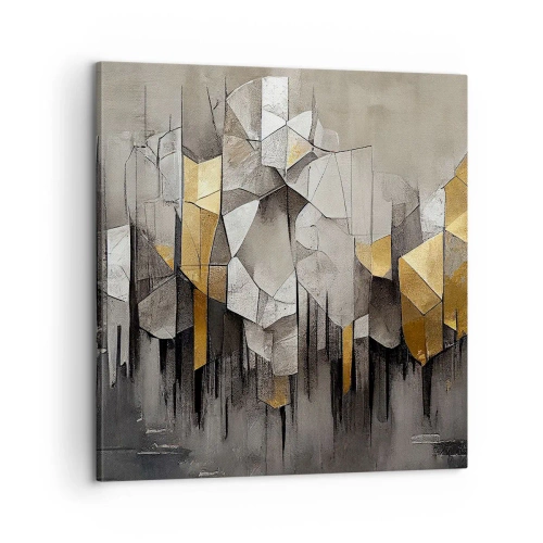 Canvas picture - Composition of Ice and Light - 60x60 cm