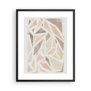 Poster in black frame - Stained Glass Composition - 40x50 cm