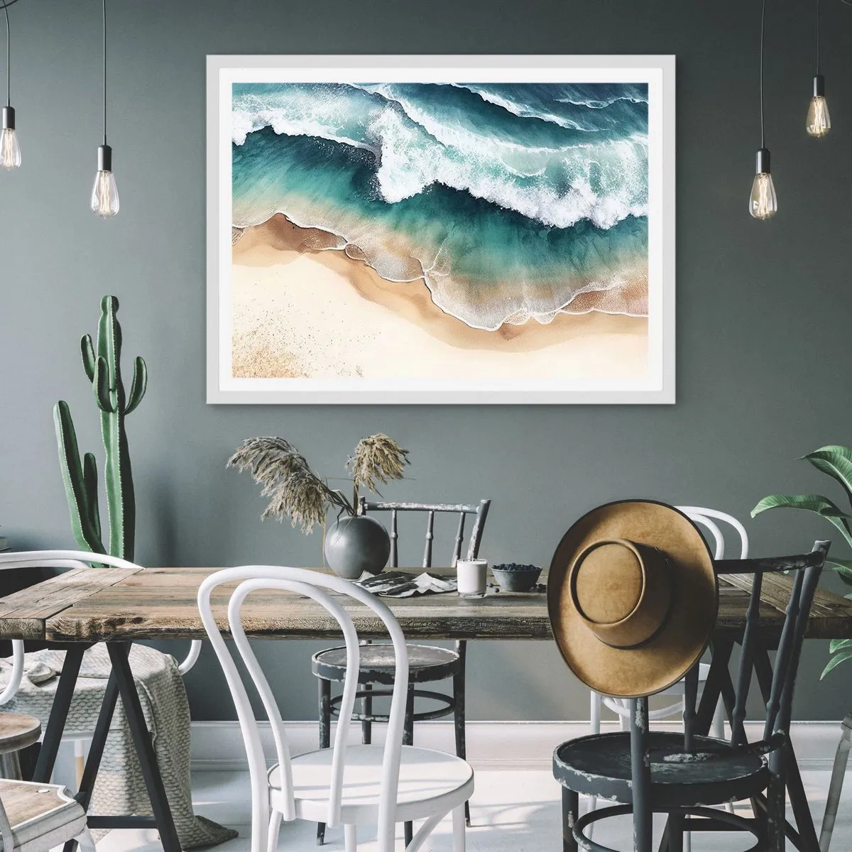 Poster in white frmae - Eternal Encounter - 91x61 cm