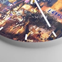 Clock face with lines