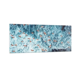 Glass picture - Seaside Parade - 100x40 cm