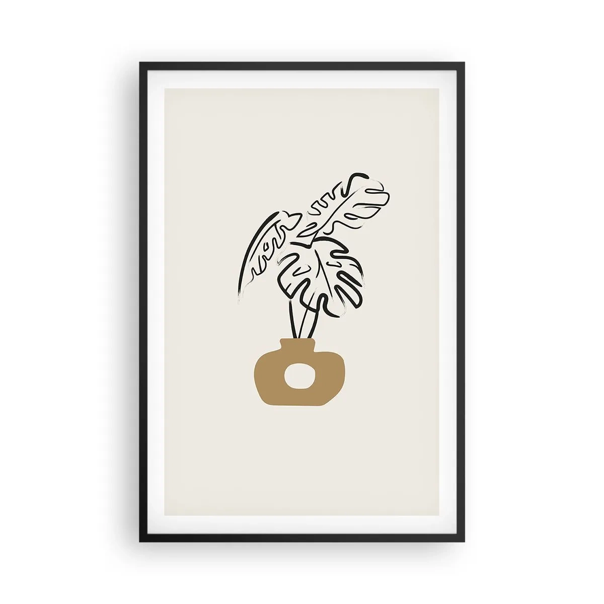 Poster in black frame - Monstera - House Decoration - 61x91 cm
