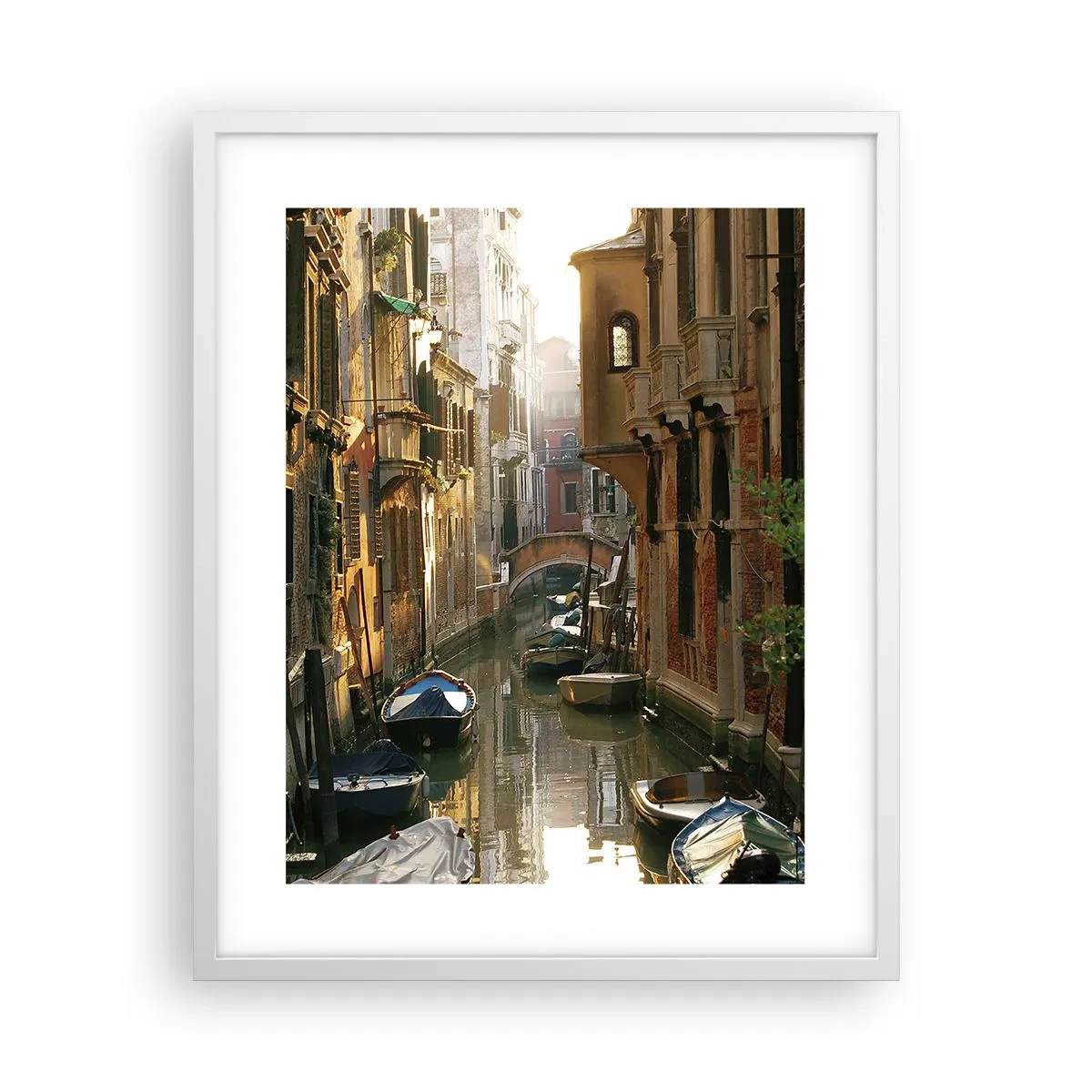 Poster in white frmae - In a Venetian Alley - 40x50 cm