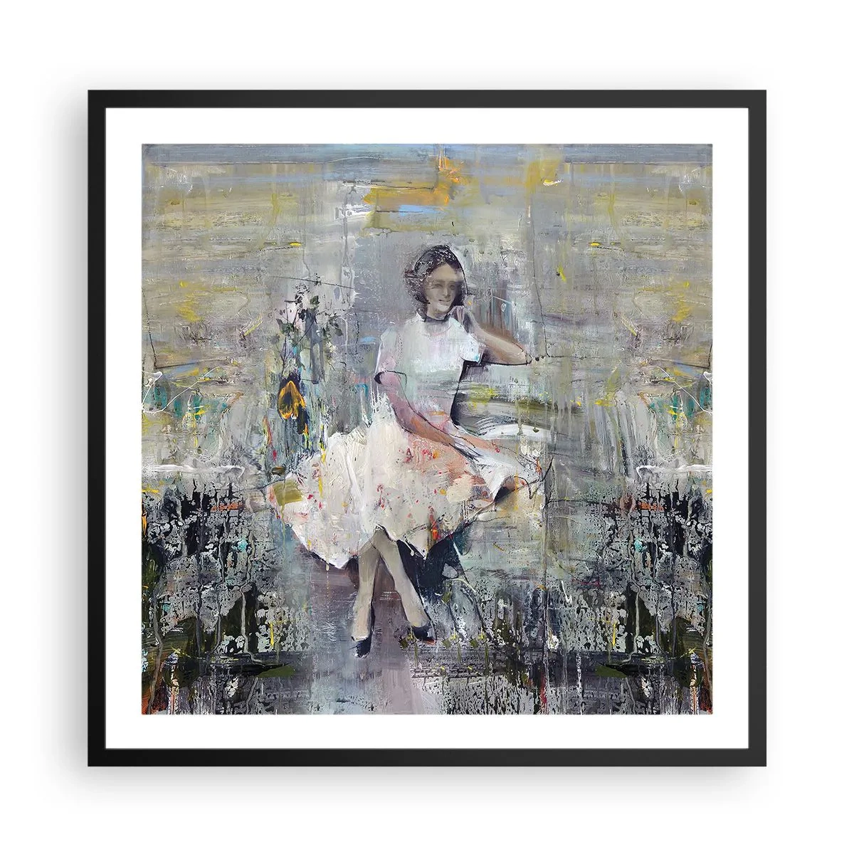 Poster in black frame - Classical and Modern - 60x60 cm