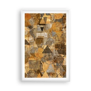 Poster in white frmae - World Caught in One Form - 61x91 cm