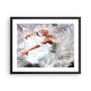 Poster in black frame - Delicate and Light As a Tulle - 50x40 cm
