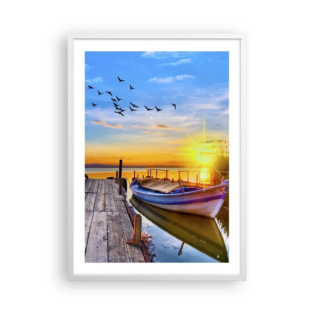 Poster in white frmae - Goodbye, See You tomorrow - 50x70 cm