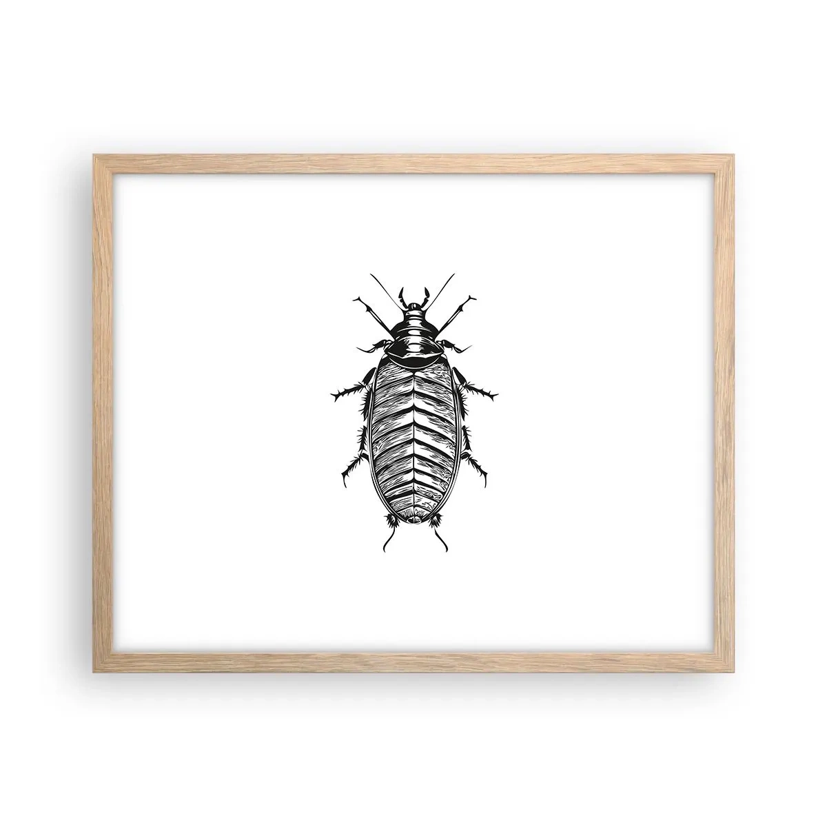 Poster in light oak frame - What a Specimen - 50x40 cm