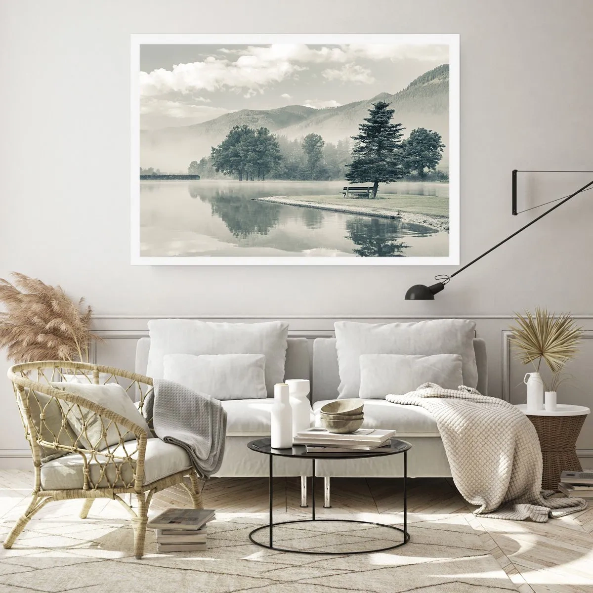 Poster - Lake Is Still Asleep - 100x70 cm