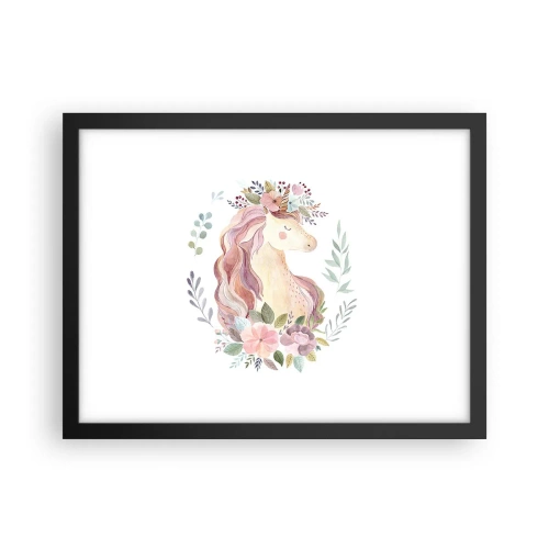 Poster in black frame - Invitation to the Fairytale World - 40x30 cm