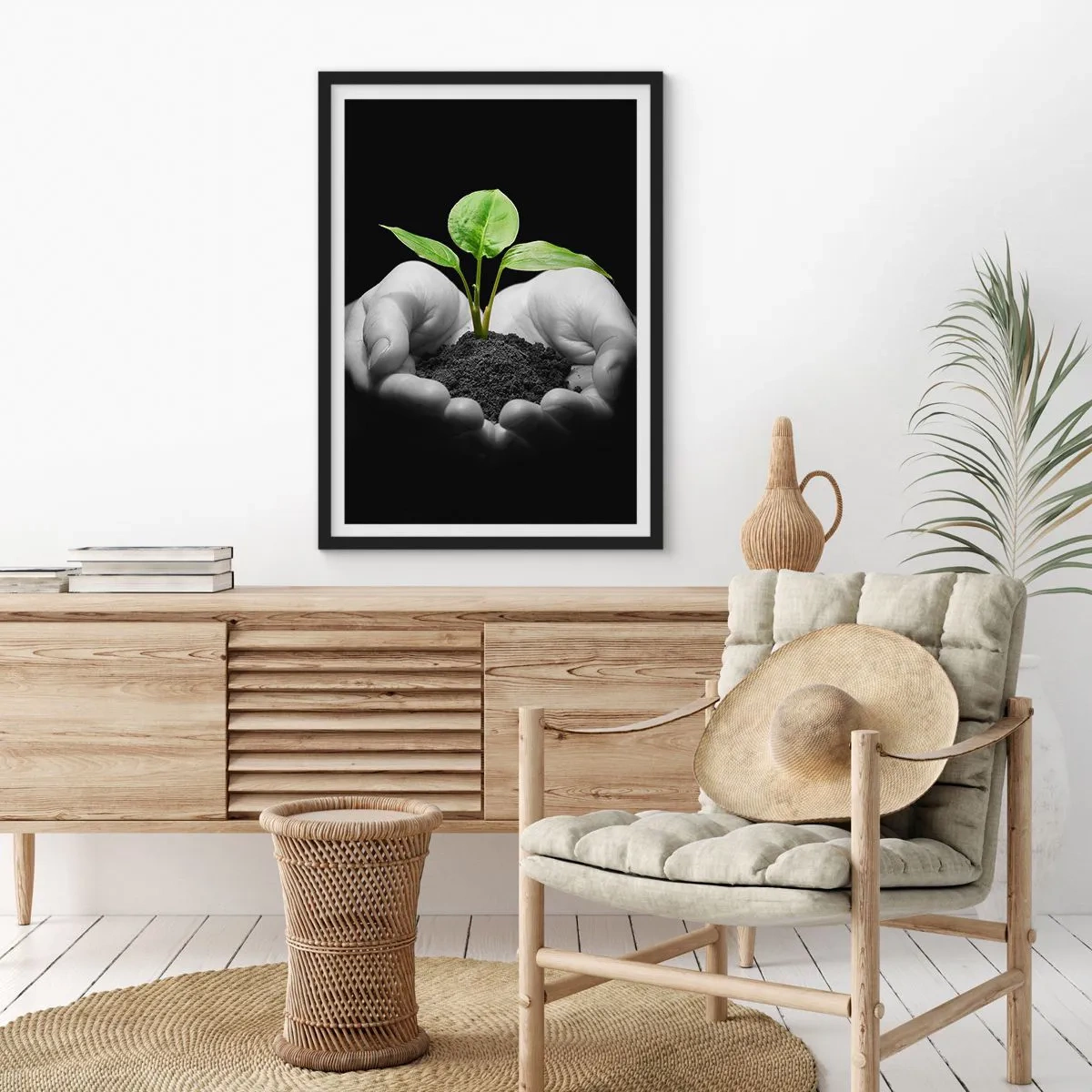 Poster in black frame - I Love Nature, I Protect It - 61x91 cm