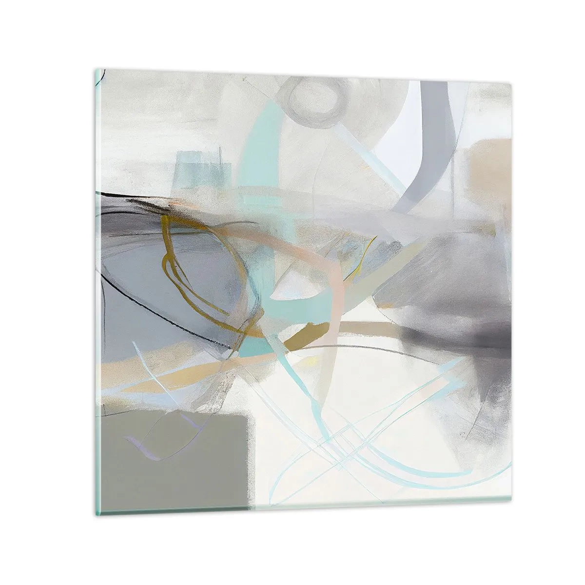 Glass picture - Foggy Abstract - 70x70 cm