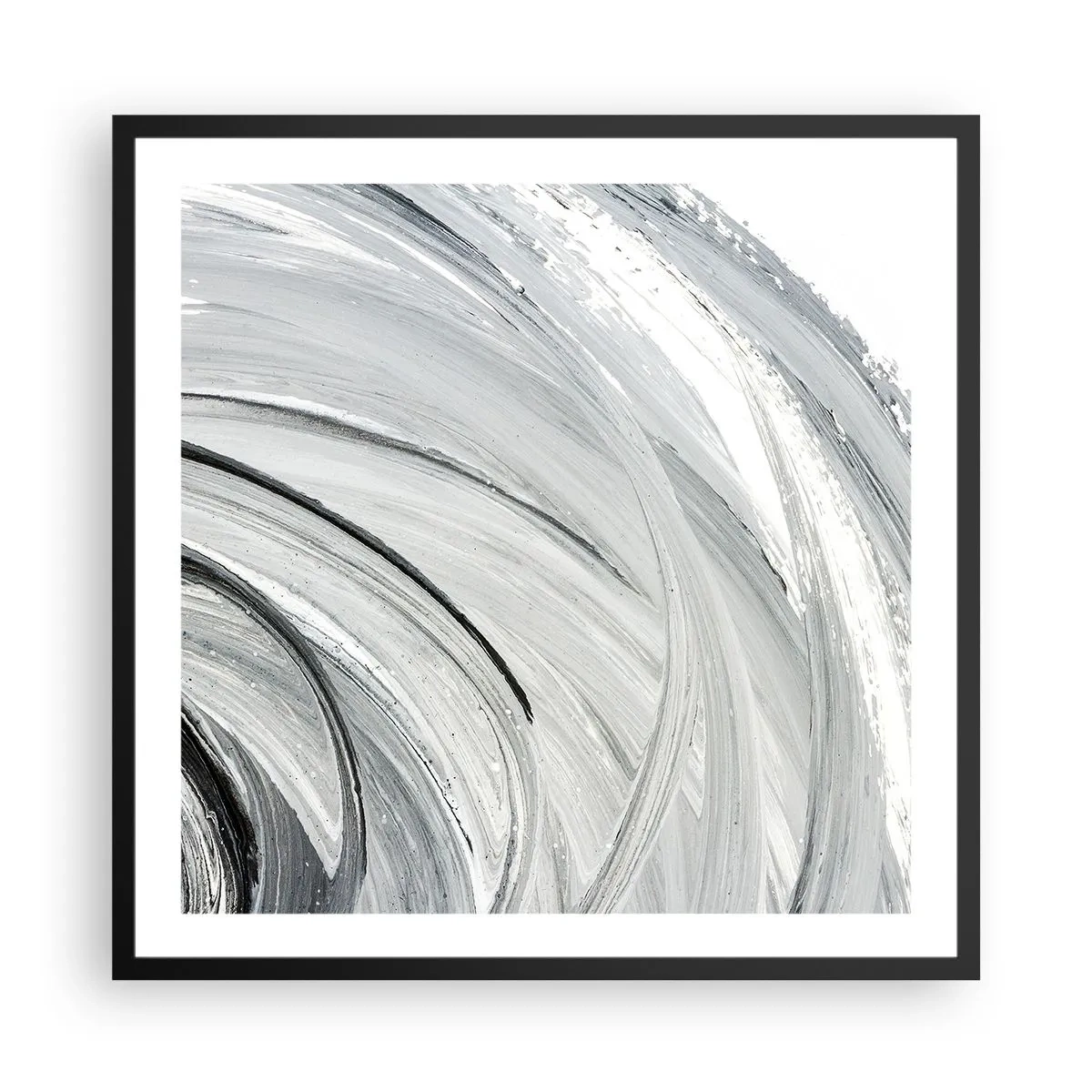 Poster in black frame - Orbital Composition - 60x60 cm