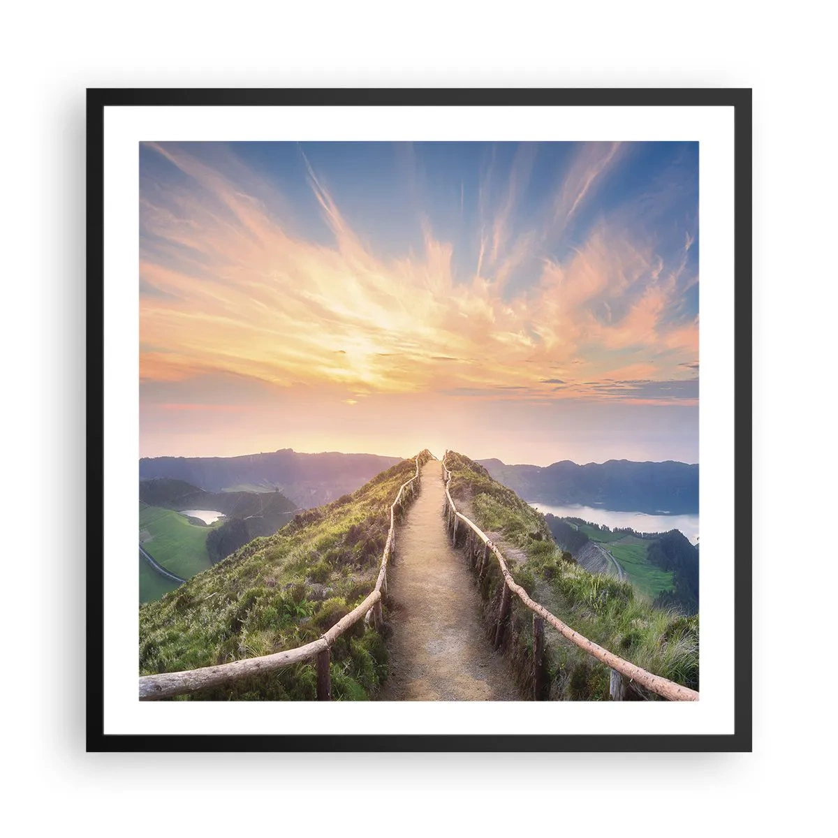 Poster in black frame - Close to Heaven - 60x60 cm