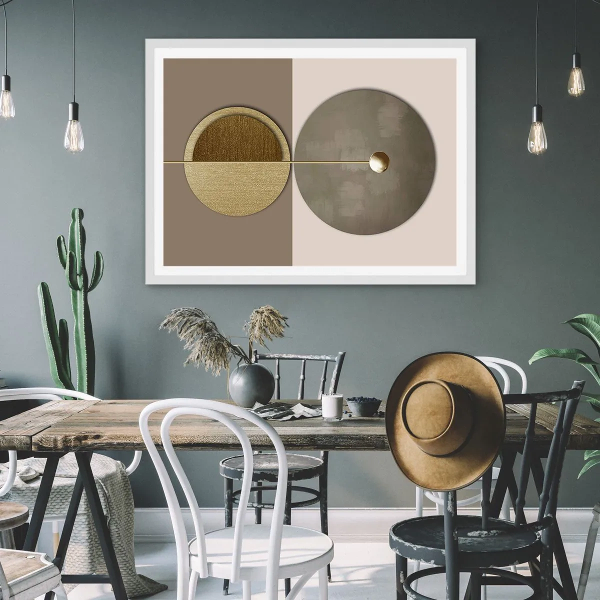 Poster in white frmae - Perfect Balance - 40x30 cm