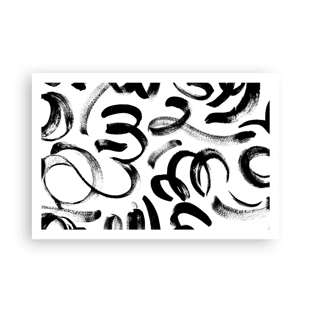 Poster - Black on White - 91x61 cm