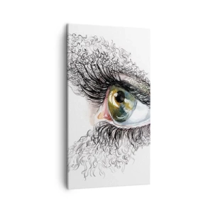 Canvas picture - Look straight into the Soul - 45x80 cm