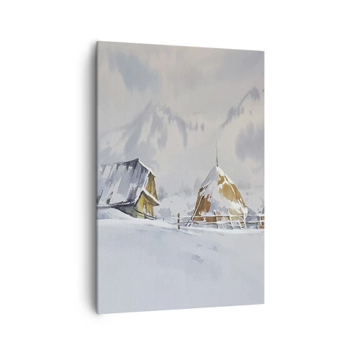 Canvas picture - In a Snowy Valley - 70x100 cm