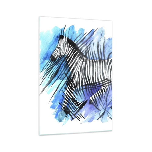 Glass picture - Hidden in Stripes - 70x100 cm