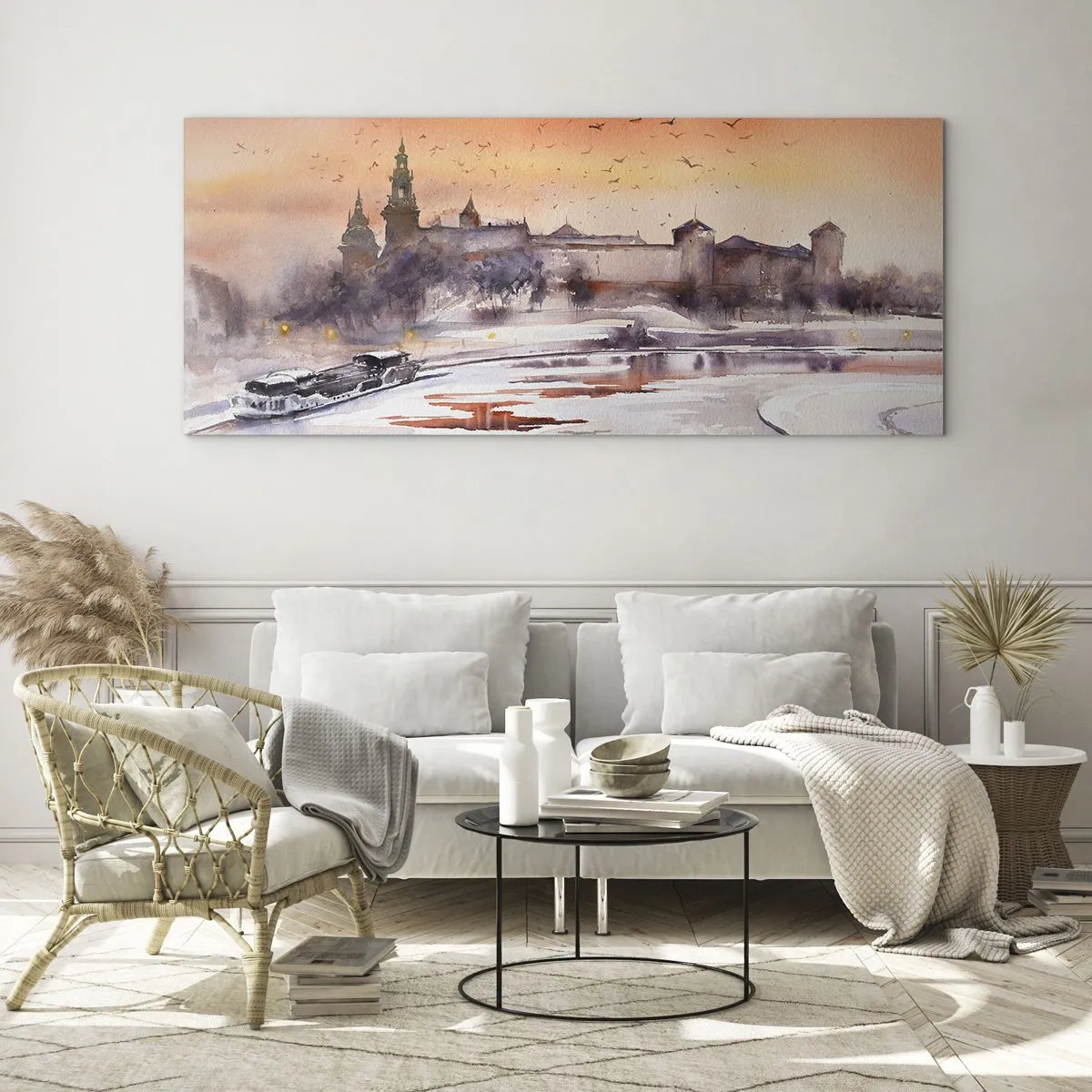 Glass picture - Royal Sunset - 100x40 cm