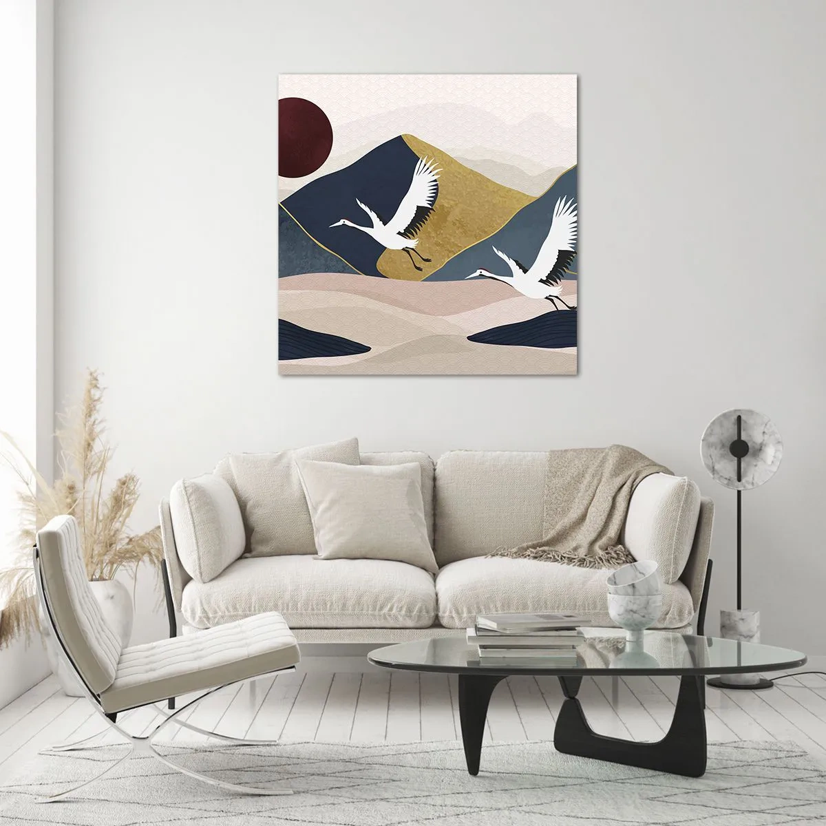 Glass picture - Another Day Has Flown By - 30x30 cm