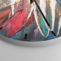 Clock face with lines