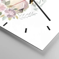 Clock face with lines