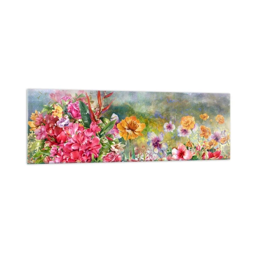 Glass picture - Garden which Went Crazy - 160x50 cm