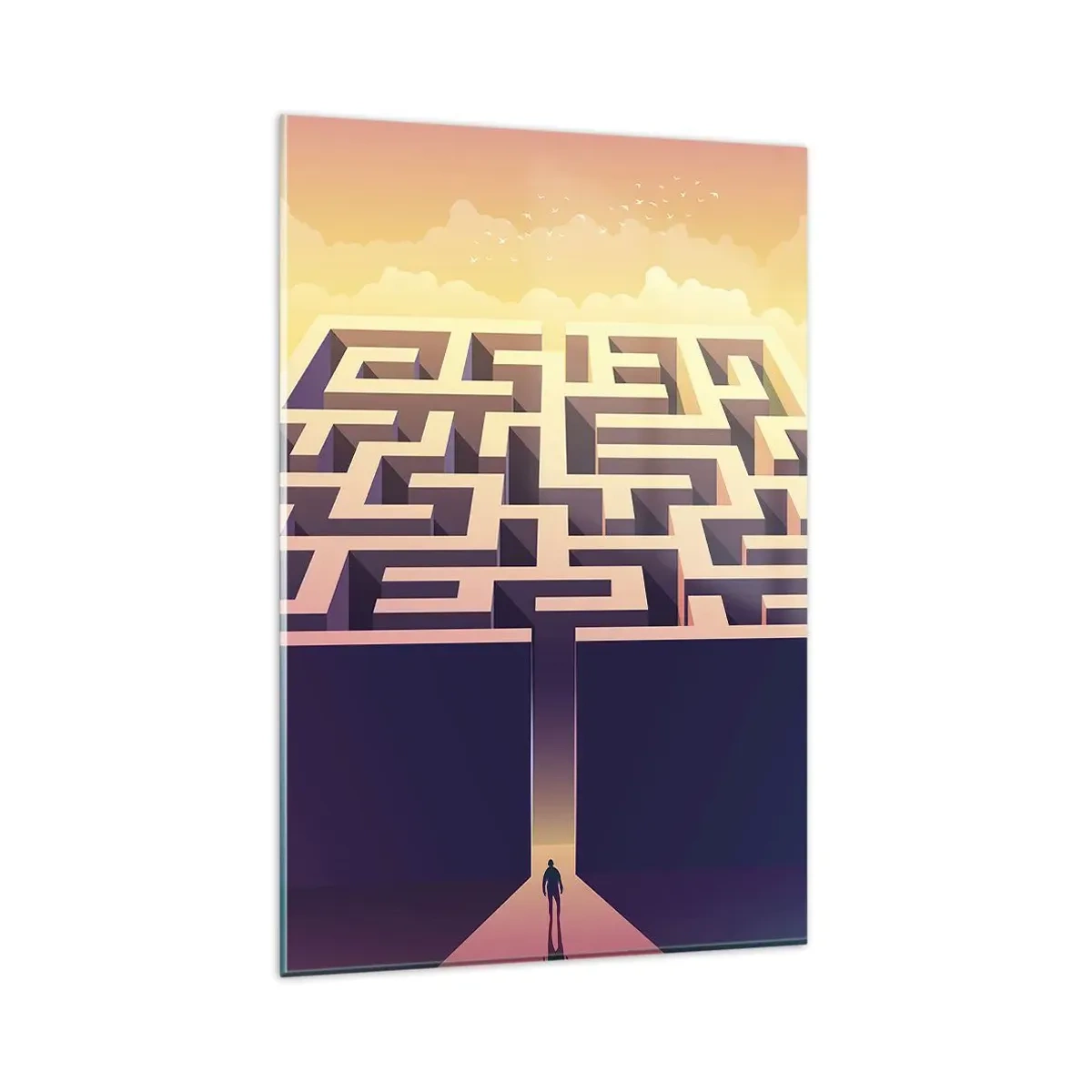 Glass picture - Decision Time - 80x120 cm