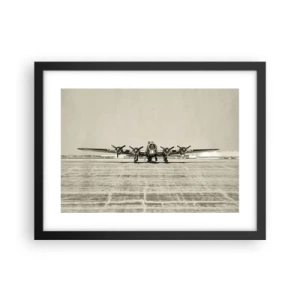 Poster in black frame - Ready as Always - 40x30 cm