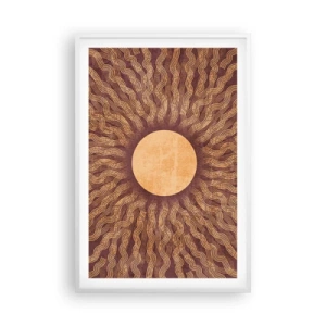 Poster in white frmae - Sun Icon - 61x91 cm