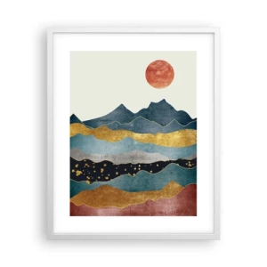 Poster in white frmae - Cross Section of the World - 40x50 cm