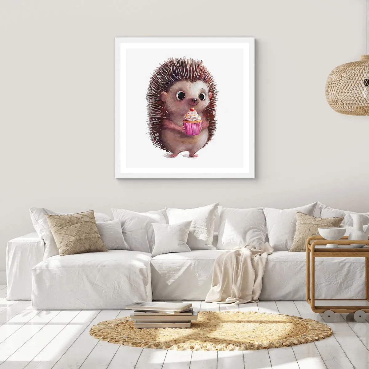 Poster in white frmae - Everyday is Holiday - 30x30 cm