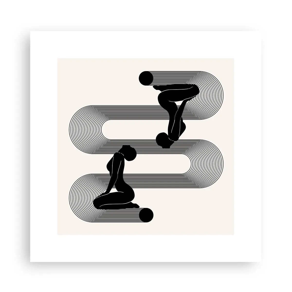 Poster - Sensual Symmetry - 30x30 cm