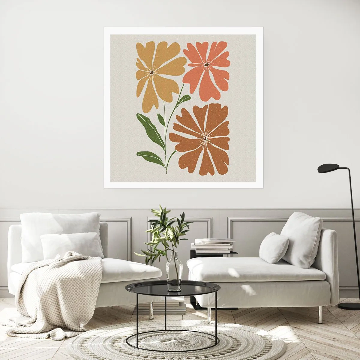 Poster - Nature and Geometry - 60x60 cm
