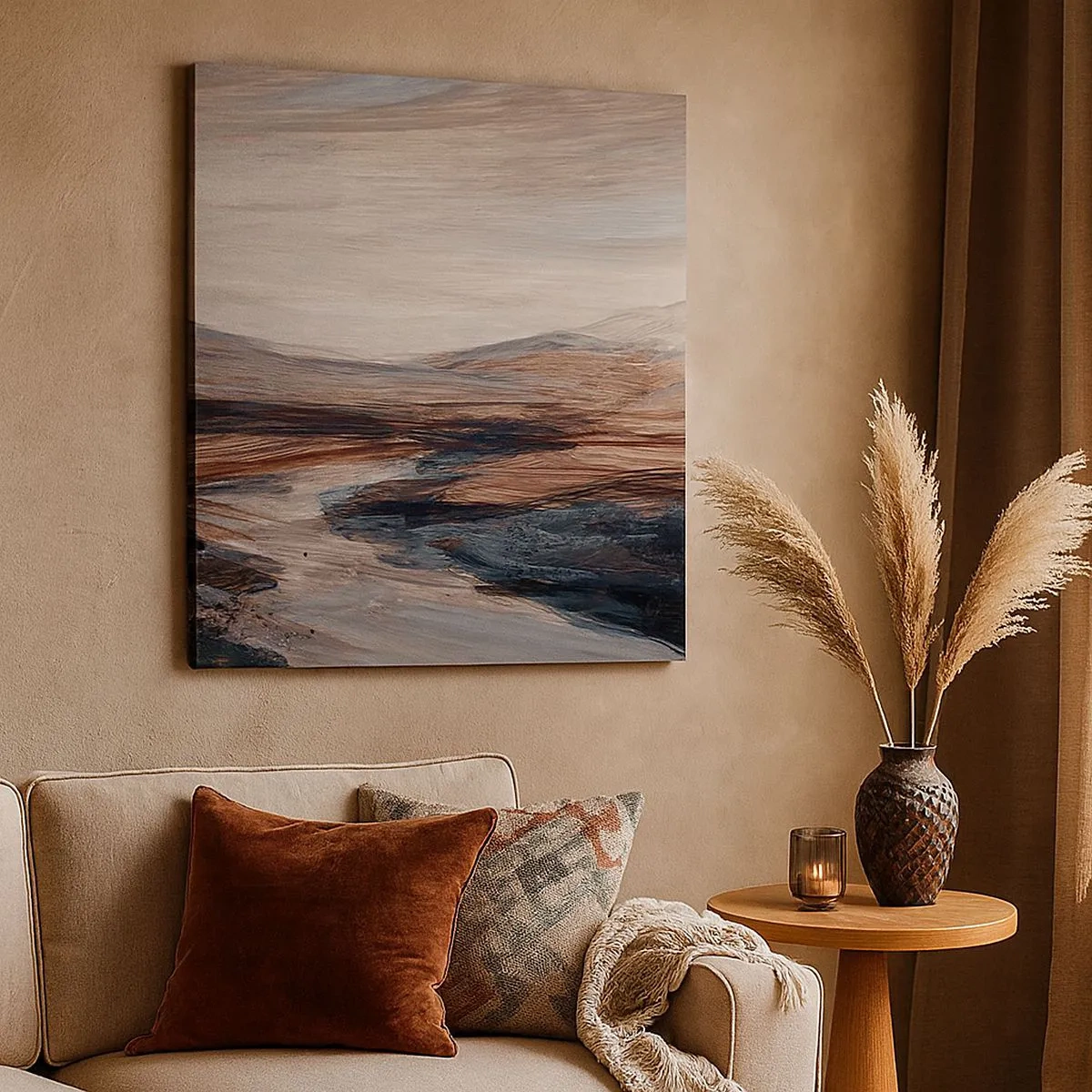 Canvas picture - Quiet Valley - 30x30 cm