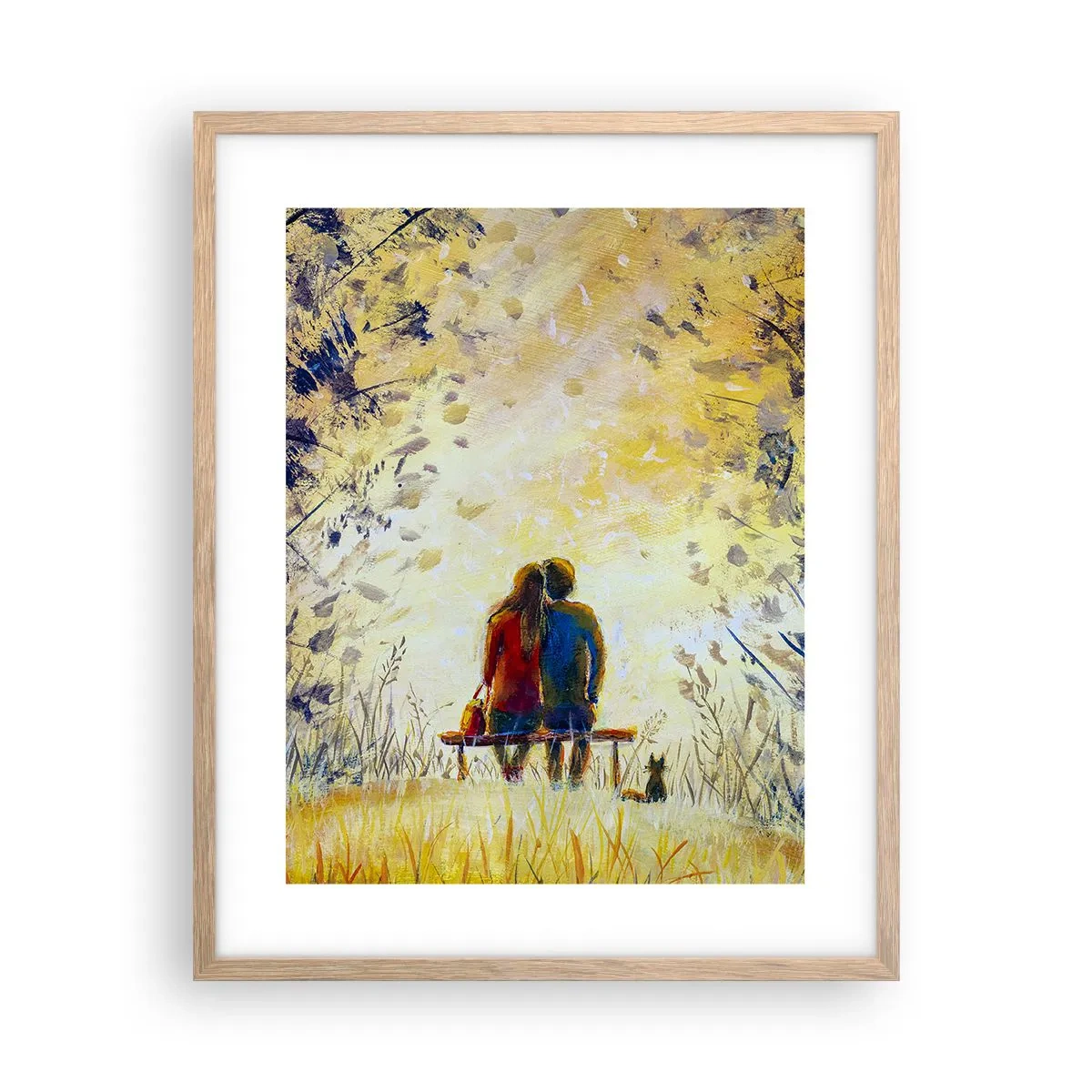 Poster in light oak frame - Magical Moment - 40x50 cm
