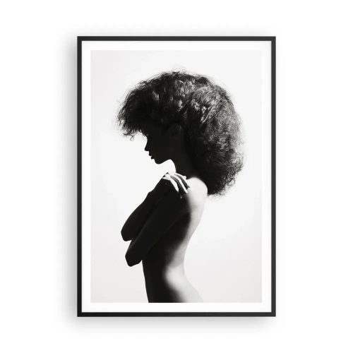 Poster in black frame - Like a Flower on a Thin Stem - 70x100 cm