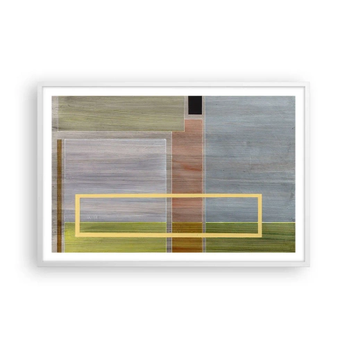 Poster in white frmae - Straight and Calm - 91x61 cm